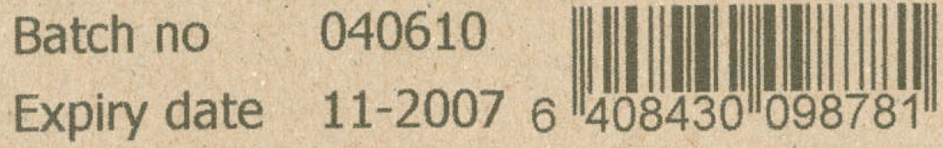 Tiskanje barkoda i datuma